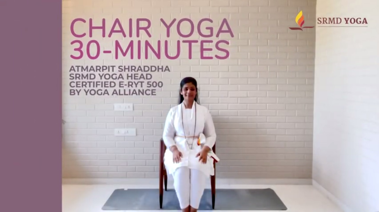 Video Session of Chair yoga Flow at the desk on the occasion of 8th IDY activities
